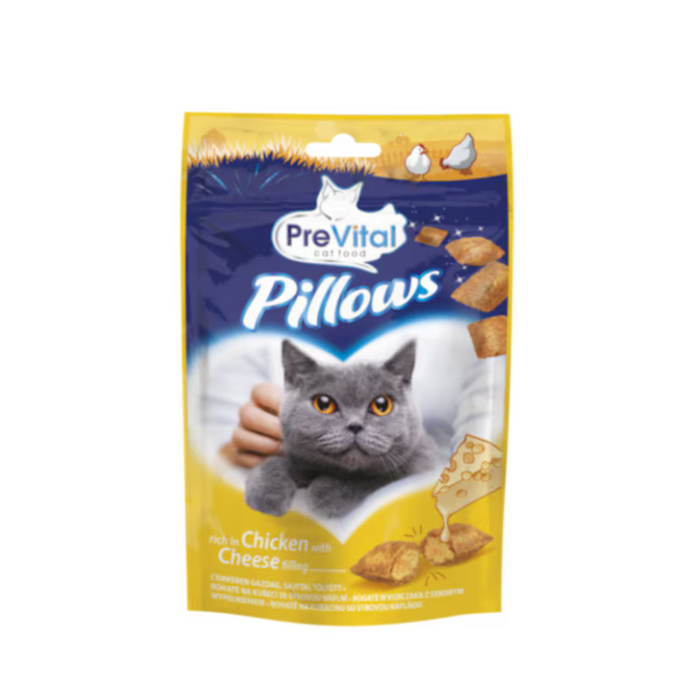 Prevital snack csirkével és sajttal töltött párnácskák macskáknak, 60g