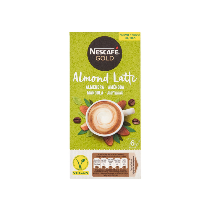 Nescafé Gold Mandulás Latte azonnal oldódó kávé vegán, 96g