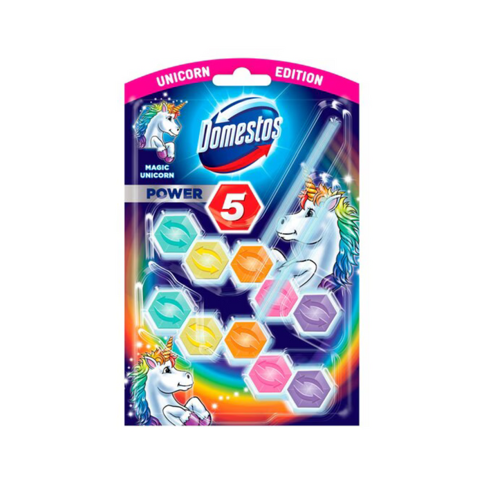 Domestos wc frissítő power unicorn blokk, 2*55 g 5 magic
