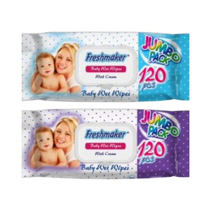 Freshmaker wipes Jumbo pack 120pc