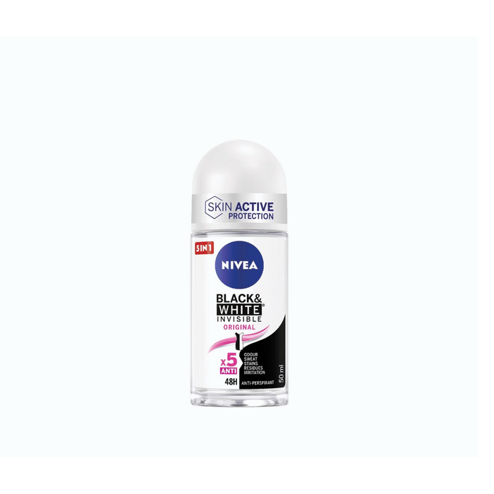 Nivea roll on antiperspirant deodorant invisible black white 50ml