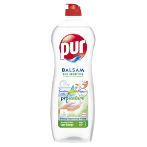 Pur kézi mosogatószer balsam eco sensitive pronature almond & white blossom, 750 ml