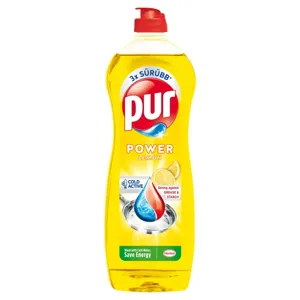 Pur kézi mosogatószer power lemon, 750 ml