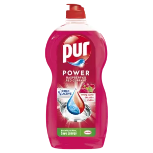 Pur mosogatószer power raspberry & red currant kézi, 1200 ml