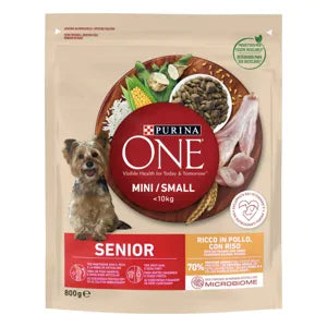 Purina one mini, száraz kutyaeledel senior csirke, 800g