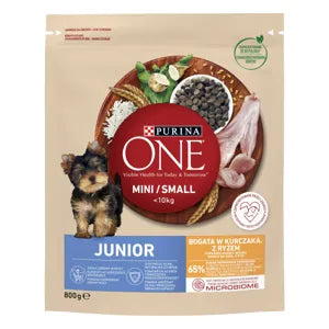 Purina one mini, száraz kutyaeledel junior csirke, 800g