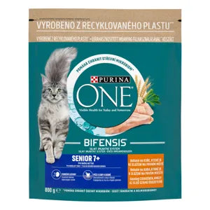 Purina one száraz macskaeledel senior 7+ csirke, 800g
