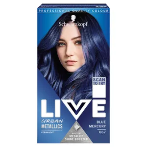 Schwarzkopf color live hajfesték u67 mercury kék 1 db