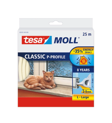 Tesa P profil fehér (05391-00102) 25m x 9mm