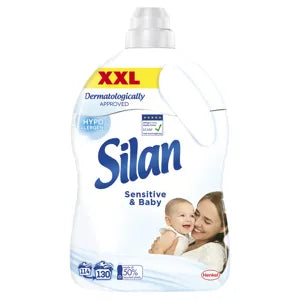 Silan textilöblítő sensitive & baby koncentrátum, 130 mosás, 2860 ml