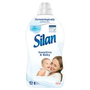 Silan textilöblítő sensitive & baby koncentrátum, 64 mosás, 1408 ml