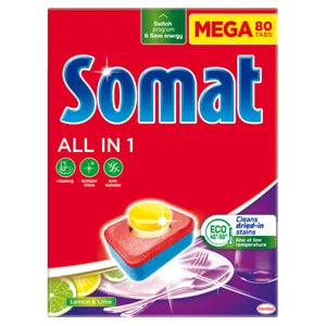 Somat mosogatógép all in tabletta 1 lemon 80 darab