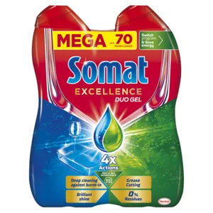 Somat mosogatógép gél excellence duo gel ml 2x630