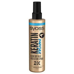 Syoss spray keratin & volume hajszárítás előtti & hővédő 200 ml