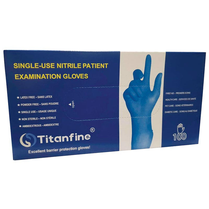 Titan Fine Nitril kesztyű M, 100db