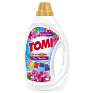 Tomi folyékony mosószer aromaterápia floral sensation orchidea színes ruhákhoz, 19 mosás 855 ml