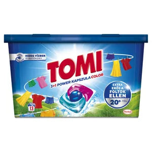 Tomi kapszula 3+1 power color, 13 mosás, 156 g