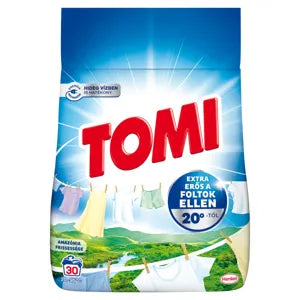 Tomi mosószer fehér amazónia frissessége és világos ruhákhoz, 30 mosás