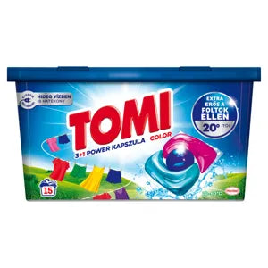 Tomi mosószer kapszula 3+1 power color, 15 mosás, 180 g