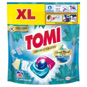 Tomi mosószer kapszula aromaterápia lótusz power, 36 mosás, 432 g