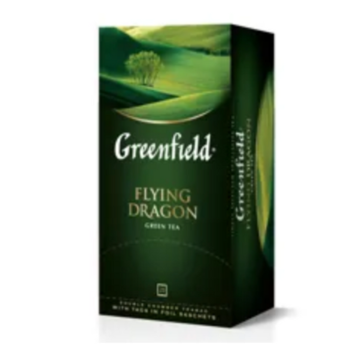 Greenfield Flying Dragon zöld tea, 25x2g