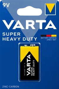 Varta Super Heavy Duty alkáli elem 9V