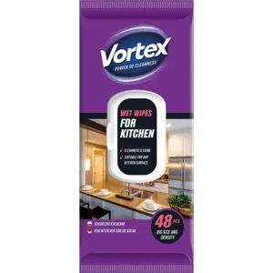 Vortex nedves konyhai törlőkendők 48db