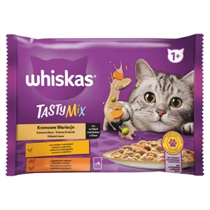 Whiskas mix teljes értékű nedves eledel felnőtt macskáknak 1+ tasty 4 x 85 g 340g