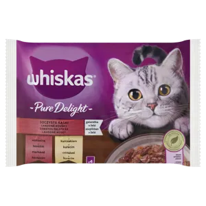 Whiskas kapszula pure delight választék zselében 340g