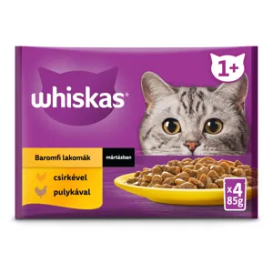 Whiskas macska tasak szárnyas mártásban 340g