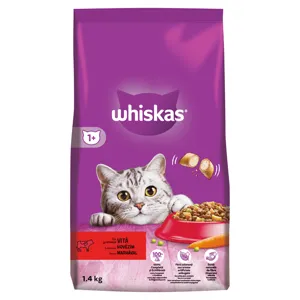 Whiskas száraz macskaeledel marha 1,4kg