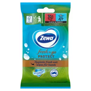 Zewa Nedves törlőkendő Fresh To Go Protect, 10 db