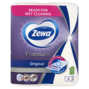 Zewa Premium háztartási papírtörlő 2 rétegű 2 tekercs 1 db
