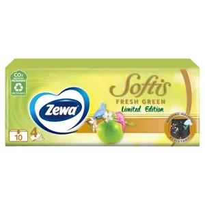 Zewa papírzsebkendő Softis 4 rétegű Limited edtition 10*9db