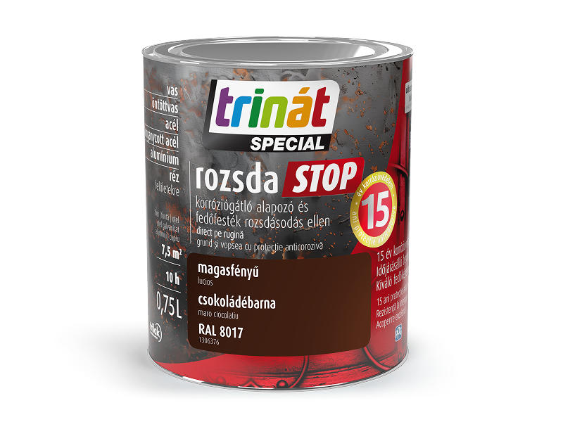 Trinát special rozsdastop magasfényű korróziógátló alapozó és fedőfesték 0,75 L