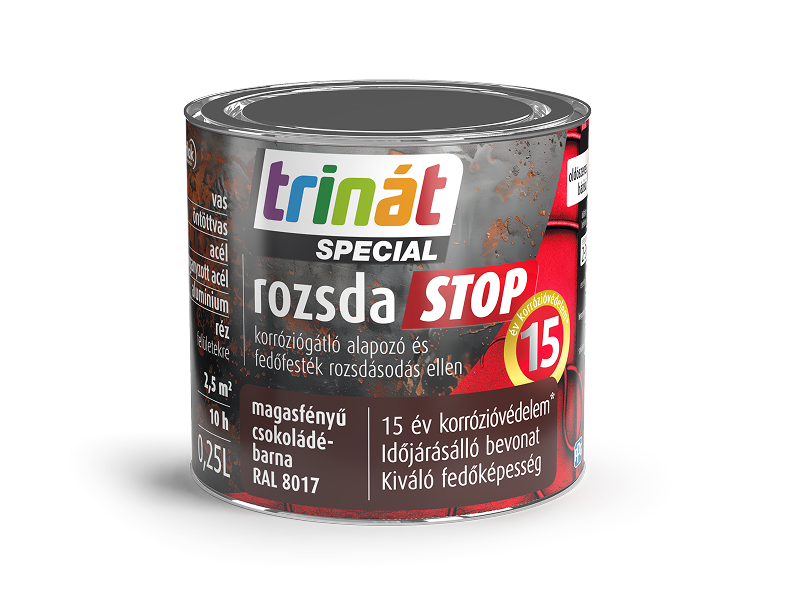 Trinát special rozsdastop magasfényű korróziógátló alapozó és fedőfesték 0,25 L