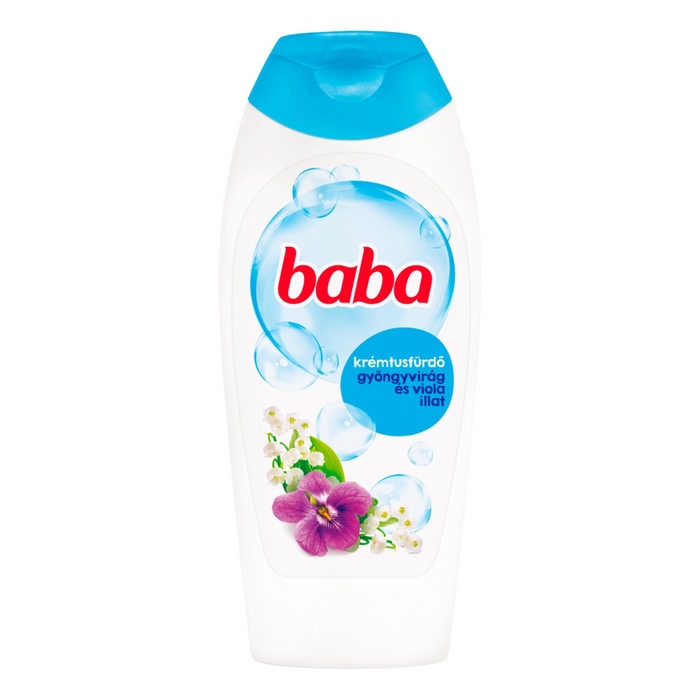 Baba tusfürdő gyöngyvirág és viola illattal 400 ml