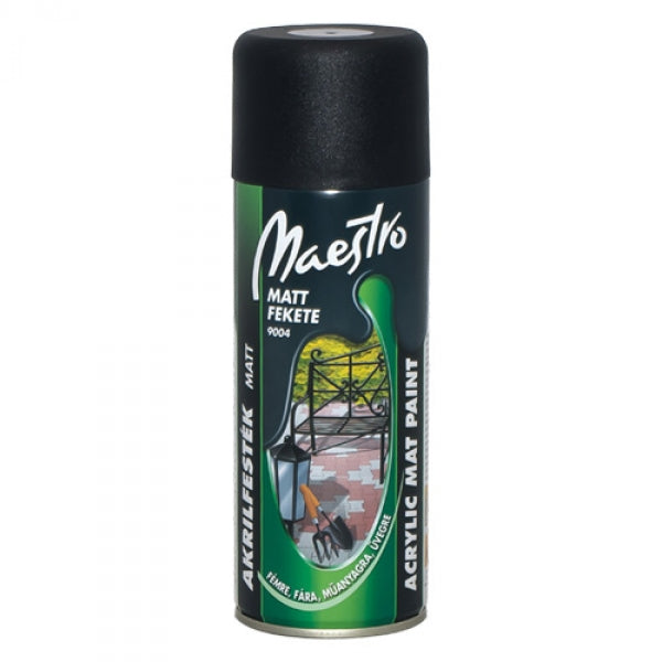 Maestro matt fekete (RAL 9004), 600 ml