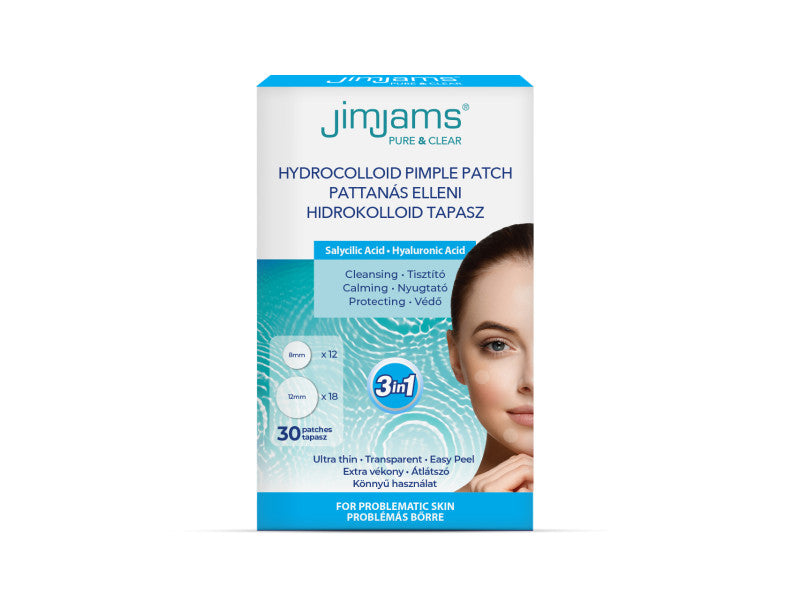 Jimjams pure és clear pattanástapasz hidrokolloid 30 db/doboz