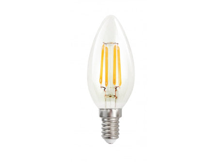 Ultratech led filament gyertya izzó e14 3,8w 470lm 2700k 320° 15000óra