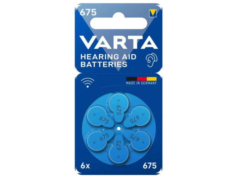 Varta hallókészülék elem 675 B6 (PR44)
