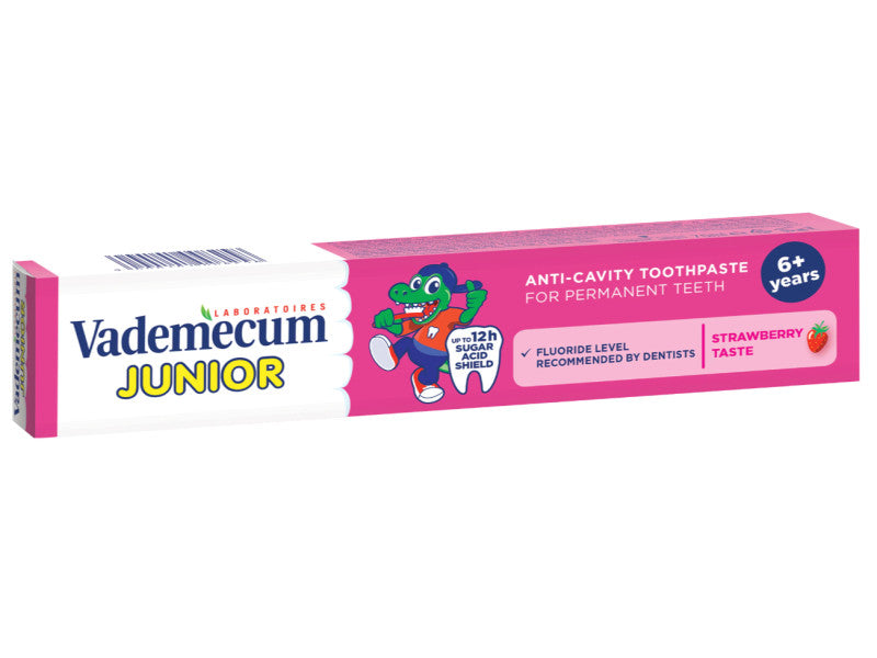 Vademecum junior eper ízű fogkrém 6+ 75 ml