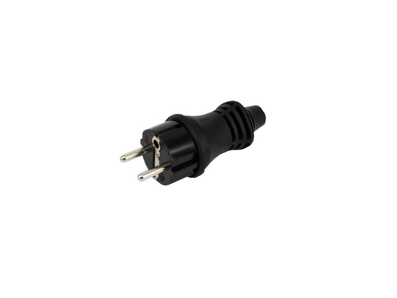 Ultratech dugvilla hátsó kivezetésű gumi földelt fekete ip44 nagy 16a/250v