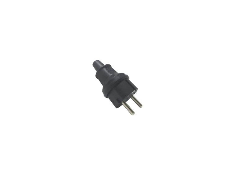 Ultratech dugvilla gumi földelt fekete ip44 16a/250v