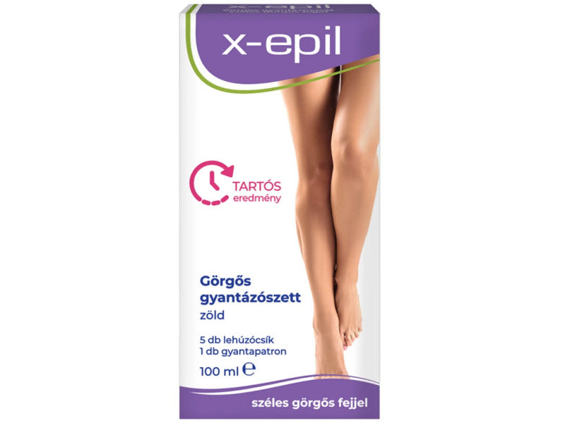 X-Epil gyantapatron görgős gyantaszett azulénes (zöld)