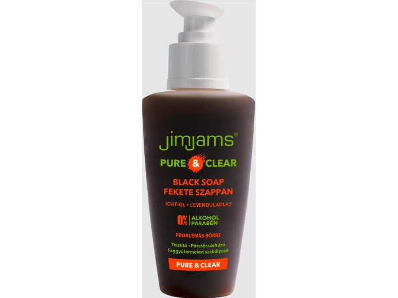 Jimjams pure és clear fekete szappan 125 ml