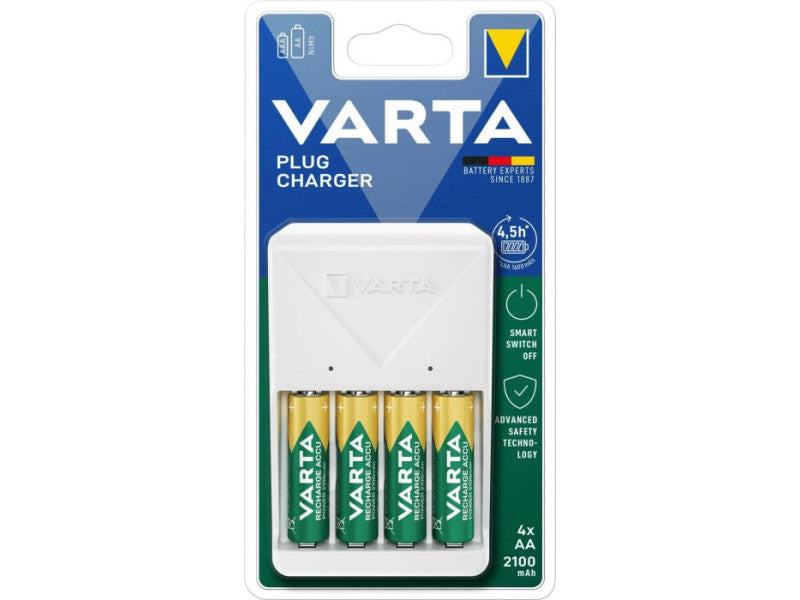 Varta töltő plug + 4 db aa akku 2100mah
