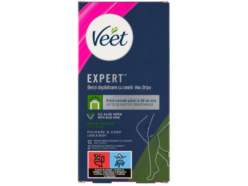 Veet EXPERT hideggyanta szalagok minden bőrtípusra Aloe 12 db
