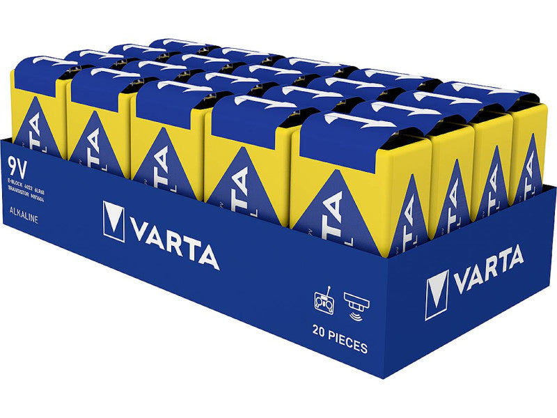 Varta Industrial 6F22 9V elem 20db/gyűjtő