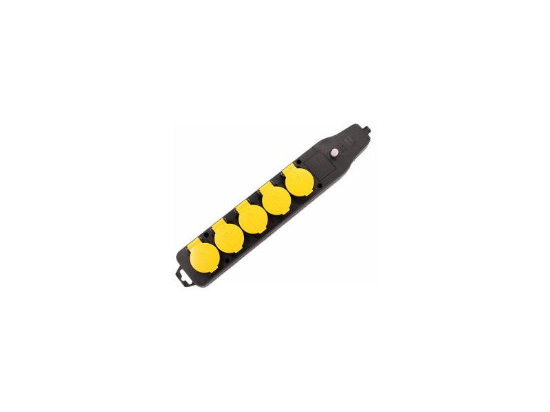 UltraTech hosszabbító, 5-ös, újravezetékezhető,túláram- és gyermekvédelemmel, 16A, IP54